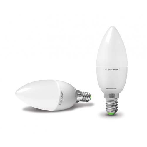 Светодиодная лампа LED-CL-06144(D) Ceramic C37 E14 6W 4200K 220V Eurolamp