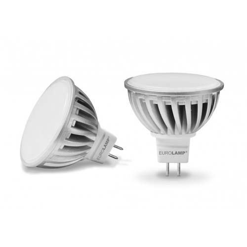 Светодиодная лампа LED-SMD-5,5533 Ceramic MR16 GU5.3 5.5W 3000K 220V Eurolamp