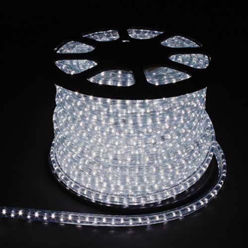 Светодиодный дюралайт LED 2-х жильный 1,44Вт/м 13мм круг белый 36SMD 4898 Feron