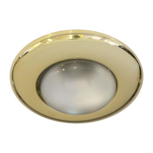 Точечный врезной светильник 2767 R50 E14 60W круг золото Feron