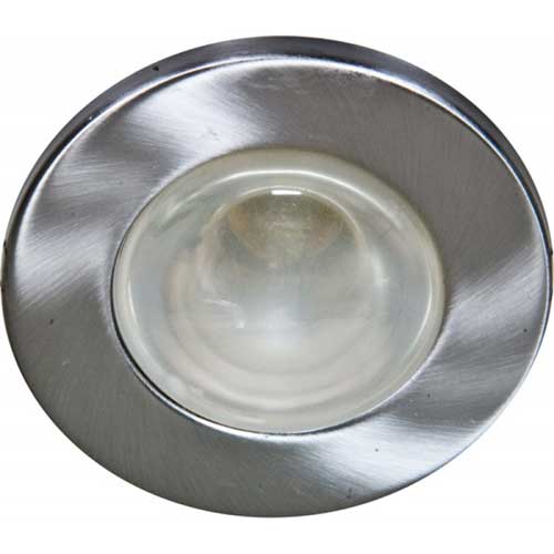 Точечный врезной светильник 1714 R63 E27 60W круг серебро Feron