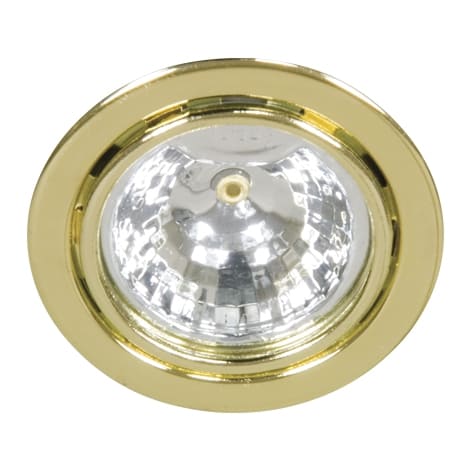Точечный врезной мебельный светильник с лампой DL3 JC G4 20W круг золото Feron