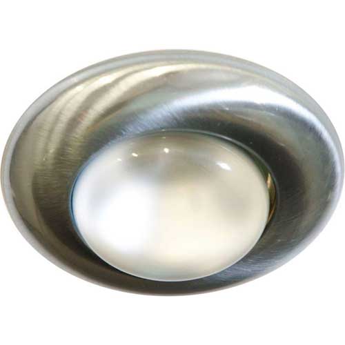Точечный врезной светильник 2767 R63 E27 60W круг серебро Feron