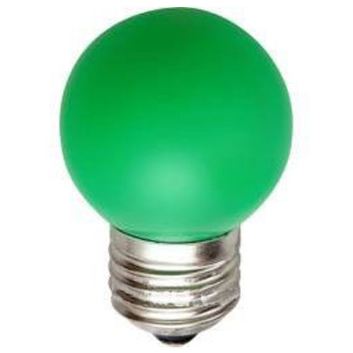 Светодиодная лампа 4584 LB-37 G45 E27 1W зеленый 220V Feron