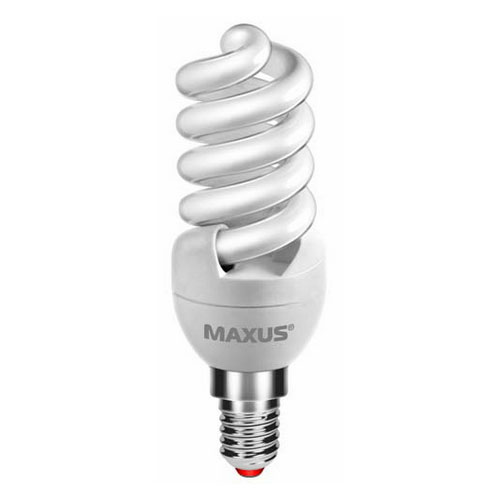Люмінесцентна лампа 1-ESL-222-1 T2 SFS 11W 4100K E14 220V Maxus