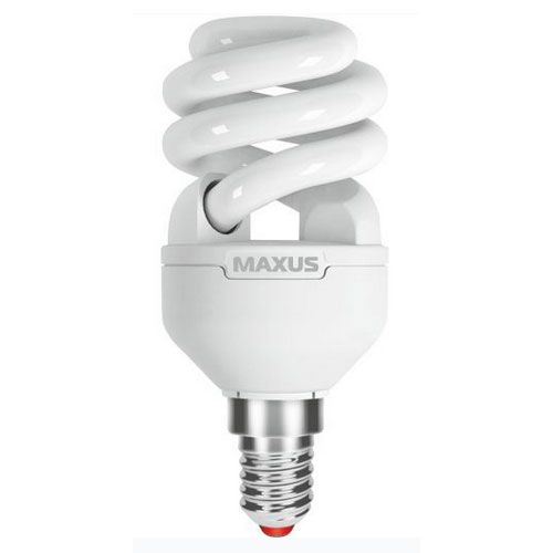 Люмінесцентна лампа 1-ESL-338-1 T2 FS 9W 4100K E14 220V Maxus