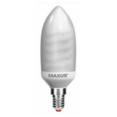 Люминесцентная лампа 1-ESL-351 Classic Candle 9W 2700K E14 220V Maxus