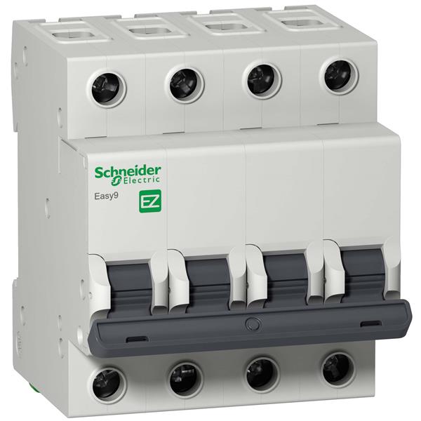 Автоматичний вимикач 50A 4,5kA 4 полюси тип В EZ9F14450 Easy9 Schneider Electric
