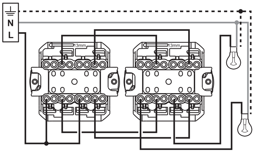 Схема переключателя проходного legrand - 83 фото