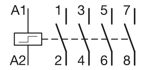 Схема імпульсного реле Hager EPN540