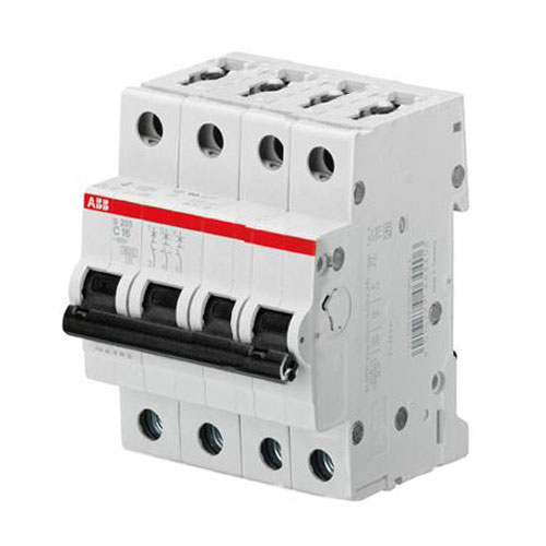 Автоматичний вимикач 1А 6kA 4 полюси тип S204-C1 ABB