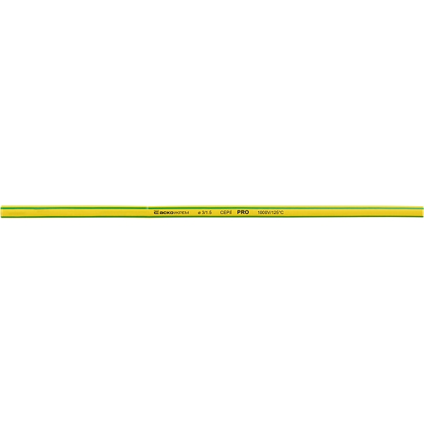 Термоусадочная трубка 3,0/1,5мм (1м) желто-зеленая серии PRO A0150040465 АСКО-УКРЕМ