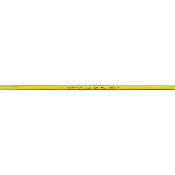 Термоусадочная трубка 4,0/2,0мм (1м) желто-зеленая серии PRO A0150040473 АСКО-УКРЕМ