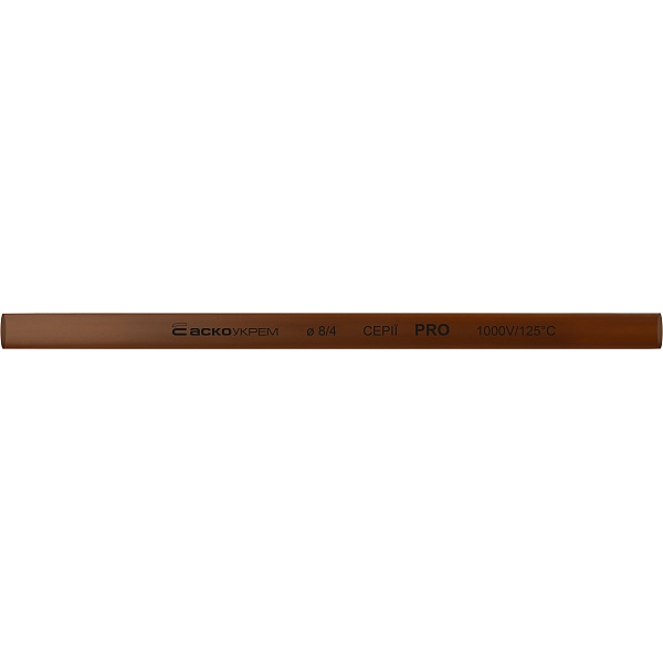 Термоусадочная трубка 8,0/4,0мм (1м) коричневая серии PRO A0150040501 АСКО-УКРЕМ