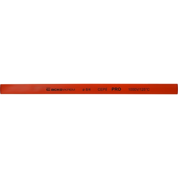 Термоусадочная трубка 8,0/4,0мм (1м) красная серии PRO A0150040505 АСКО-УКРЕМ