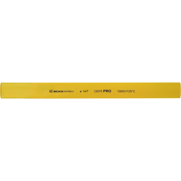 Термоусадочная трубка 14,0/7,0мм (1м) желтая серии PRO A0150040535 АСКО-УКРЕМ