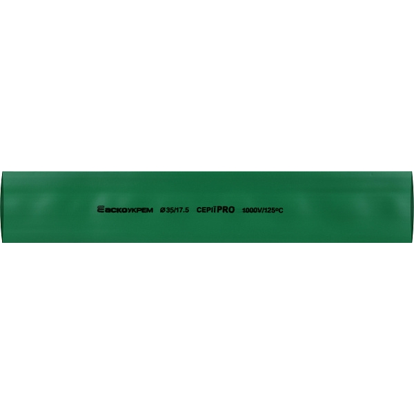 Термоусадочная трубка 35,0/17,5мм (1м) зеленая серии PRO A0150040591 АСКО-УКРЕМ