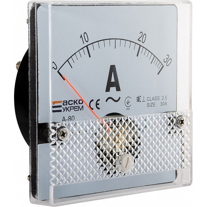 Амперметр AC прямого включення; 30А; 80х80; модель А-80 A0190010054 АСКО-УКРЕМ - Фото 4