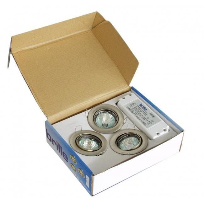 Точечный врезной светильник SET 10/HDL-DT03 CHR 3x35W W/T (комплект из 3 шт.) Brille