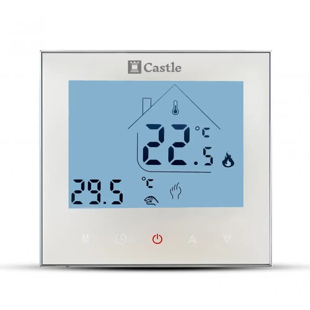 Терморегулятор сенсорний Castle AC605H білий