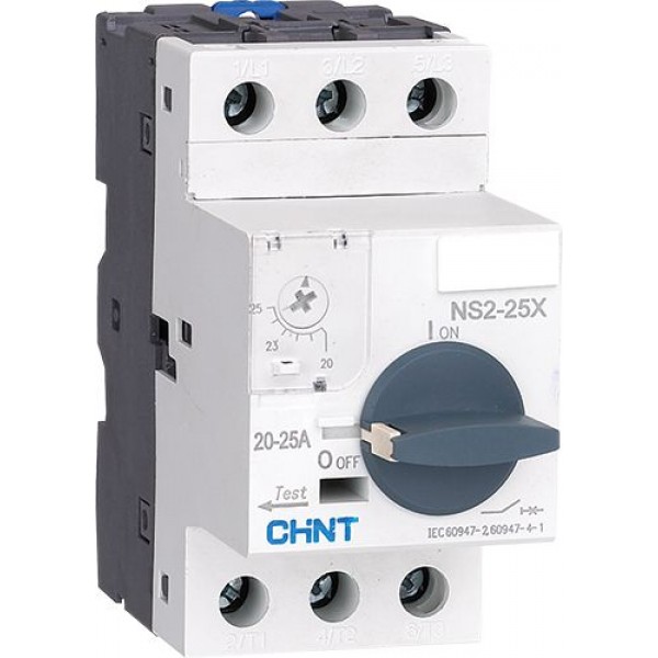 Автоматический выключатель для защиты двигателя NS2-25X 9-14A 100kA с поворотной рукояткой 495186 CHINT