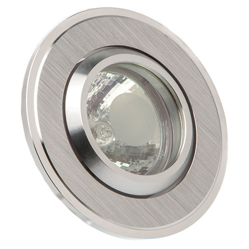 Точечный врезной светильник HDL16143R 50W MR16 GU5.3 круг серебро поворотный DeLux