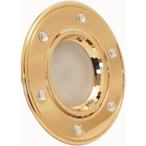 Точечный врезной светильник HDL16127R 50W MR16 GU5.3 круг французское золото поворотный 10082943 DeLux