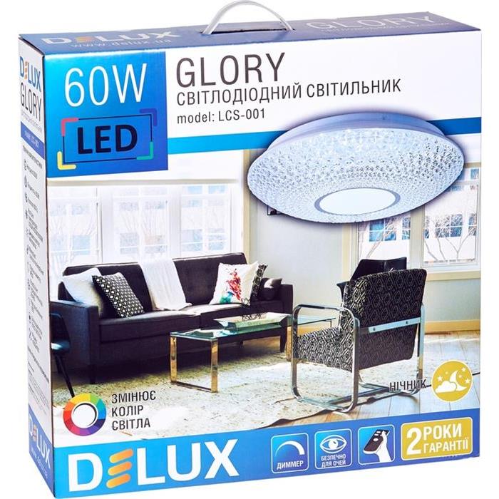 Функциональный светодиодный светильник LCS-001 Glory 60W 3000-6000K 90011621 Delux - Фото 4