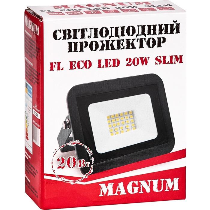 Светодиодный прожектор FL ECO LED 90011659 20W 6500K 1400Lm Magnum. Фото 5