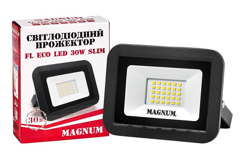 Светодиодный прожектор FL ECO LED 90011660 30W 6500K 2000Lm Magnum - Фото 1