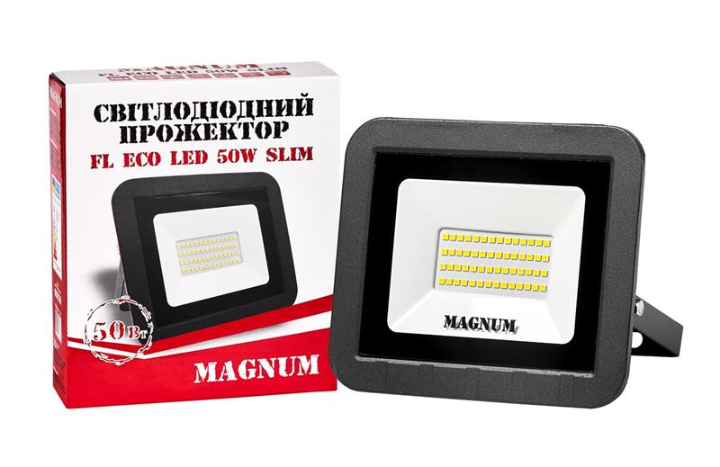 Светодиодный прожектор FL ECO LED 90011661 50W 6500K 3000Lm Magnum - Фото 1