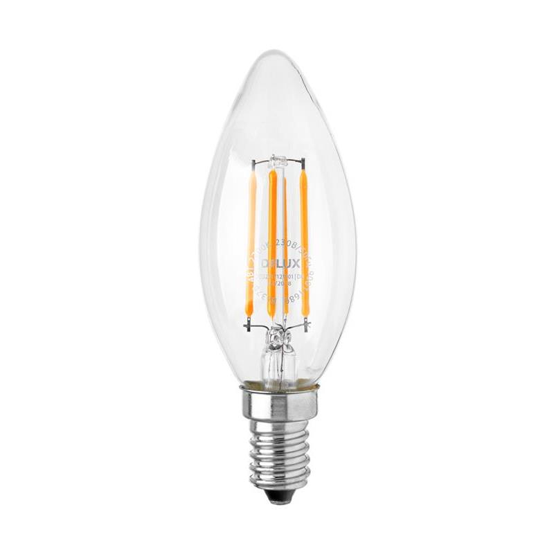 Светодиодная лампа Filament BL37B 90011680 свеча E14 4W 2700K 220V Delux - Фото 2