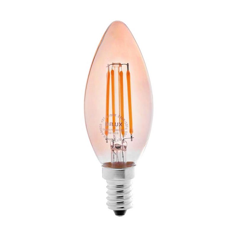 Светодиодная лампа Filament BL37B 90011682 свеча E14 4W 2700K 220V Delux - Фото 2
