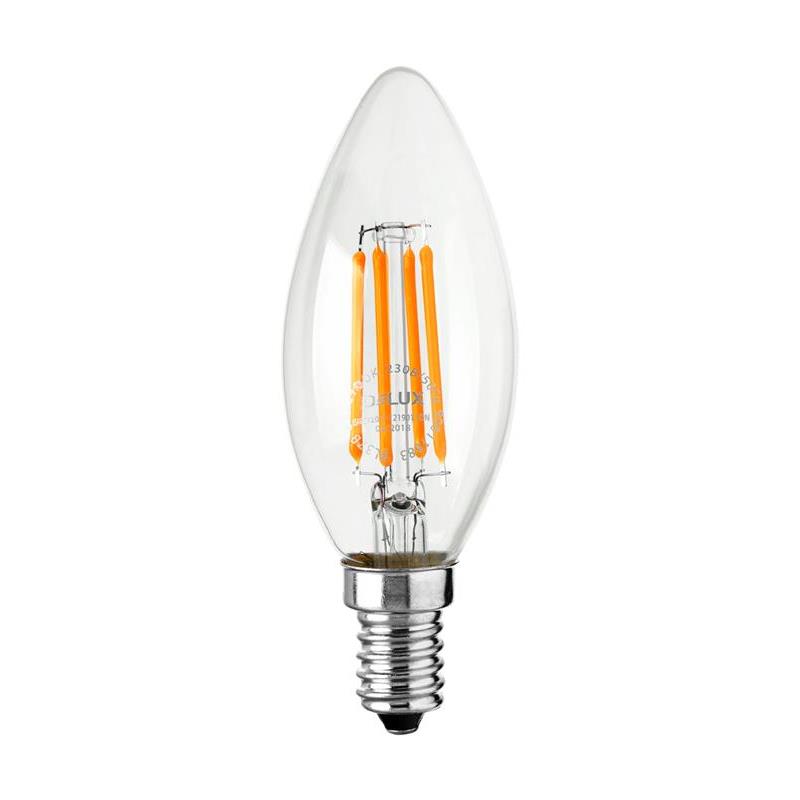 Светодиодная лампа Filament BL37B 90011683 свеча E14 6W 2700K 220V Delux - Фото 2