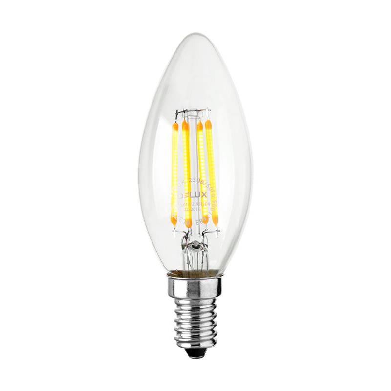 Светодиодная лампа Filament BL37B 90011683 свеча E14 6W 2700K 220V Delux - Фото 3