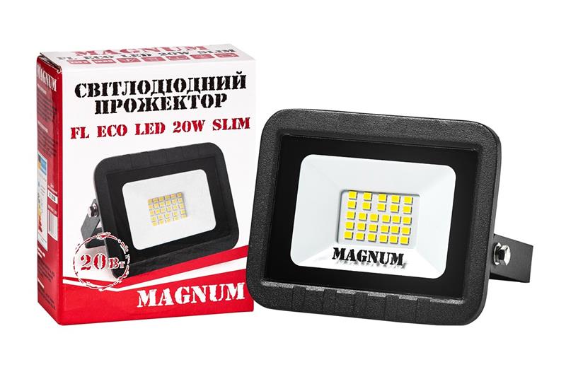 Светодиодный прожектор FL ECO LED 90014087 20W 4000K 1400Lm Magnum - Фото 1