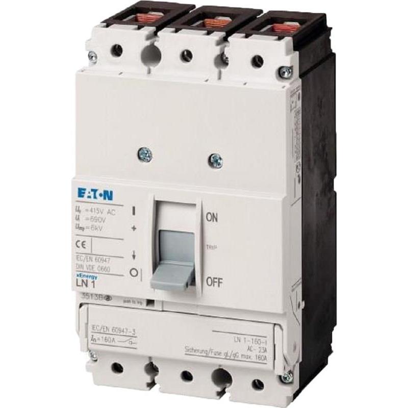 Силовий автоматичний вимикач-роз'єднувач 160А 3 полюси LN1-160-I Eaton (Moeller)