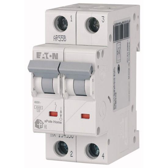 Автоматичний вимикач 50A 4,5kA 2 полюси тип B HL-B50/2 Eaton (Moeller)