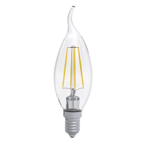 Світлодіодна лампа Едісона Filament A-LC-1368 LC-4F свічка на вітрі E14 4W 4000K 220V Electrum