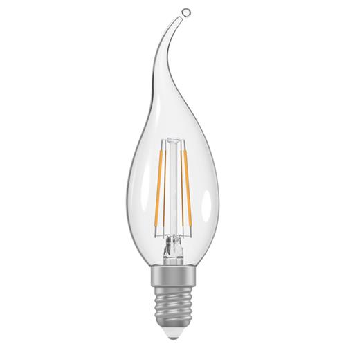 Світлодіодна лампа Едісона Filament A-LC-1389 LC-32/4F свічка на вітрі E14 5W 3000K 220V Electrum