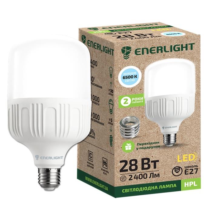 Светодиодная лампа высокомощная HW E27 28W 6500K 220V (HPLE2728SMDС) Enerlight