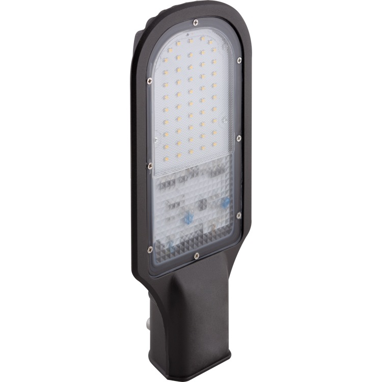Светодиодный консольный светильник e.LED.street.eco.30.4500 30W 4500К прямоугольный серый IP66 l0820006 ENEXT