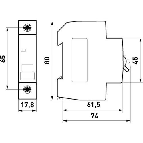 Автоматический выключатель 32A 6kA 1 полюс тип D e.mcb.pro.60.1.D.32 p0710020 ENEXT - Фото 2