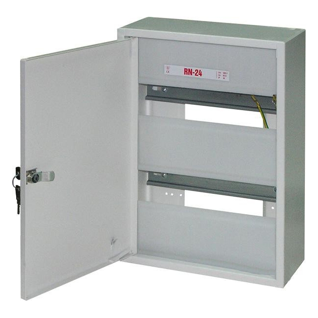 Шкаф распределительный металлический на 24 модуля e.mbox.RN-24 накладной IP30 RN-24 E.NEXT