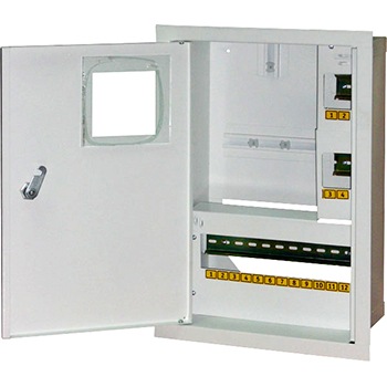Шкаф для электросчетчика металлический на 16 модулей e.mbox.stand.w.f1.16.z.e вмонтированный IP30 s0100070 E.NEXT