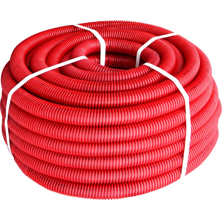 Гофротруба тяжелая e.g.tube.pro.25.32 (25м).red, красная s028067 ENEXT