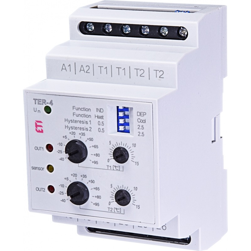Терморегулятор аналоговий TER-4 230V AC 2 канали -40...+110°C 002471814 ETI