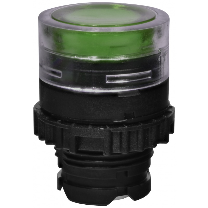 Кнопка-модуль без контактов NSE-PBFI-G углубленная с подсветкой без фиксации зеленая 004774052 ETI