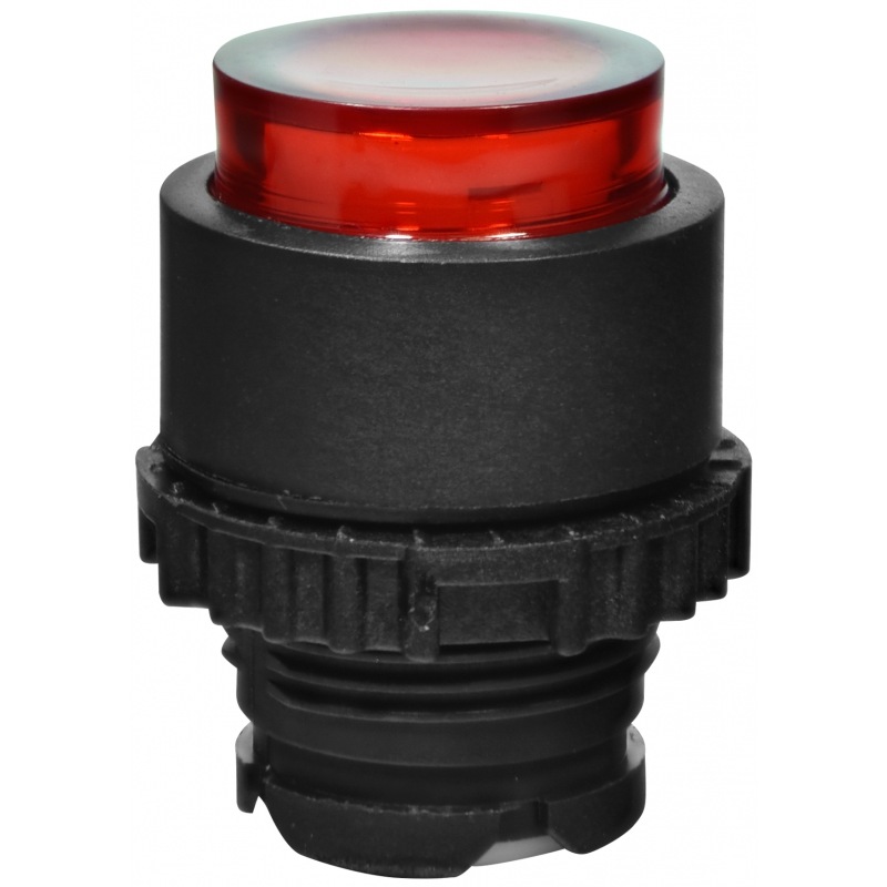 Кнопка-модуль без контактов NSE-PBPI-R выступающая с подсветкой без фиксации красная 004774060 ETI