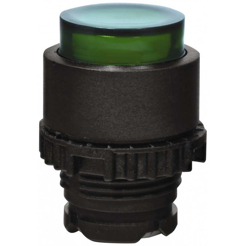 Кнопка-модуль без контактов NSE-PBPI-G выступающая с подсветкой без фиксации зеленая 004774061 ETI